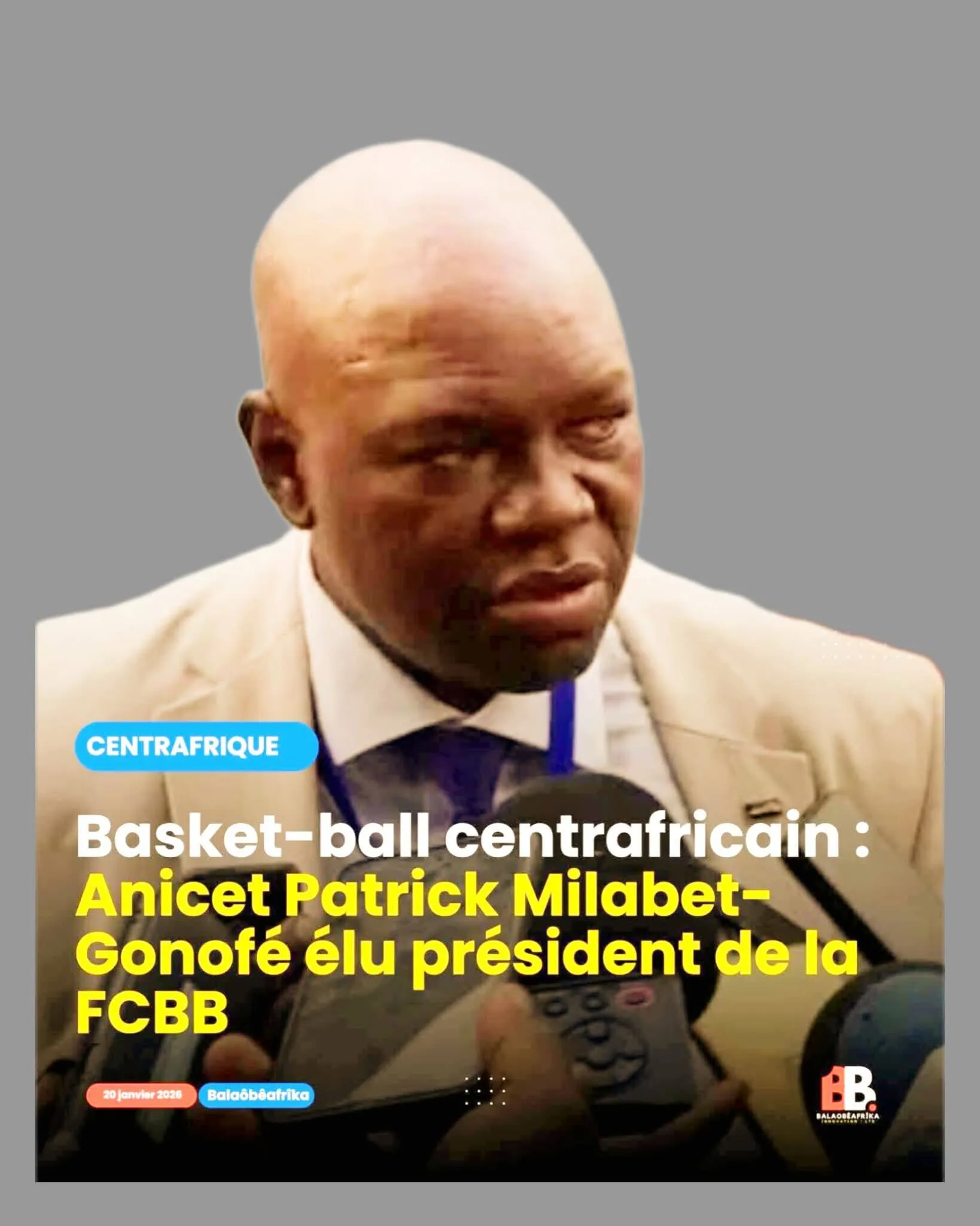 Portrait officiel du Président Anicet Milabet Gonofe